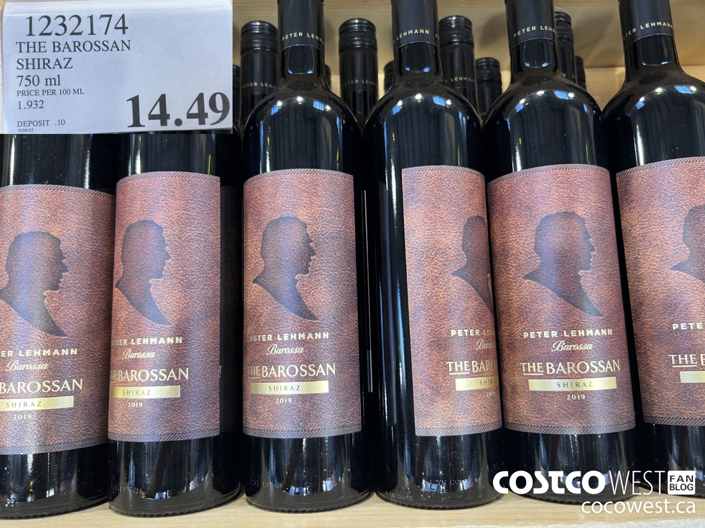 1232174 THE BAROSSAN SHIRAZ 750 ML $14.49