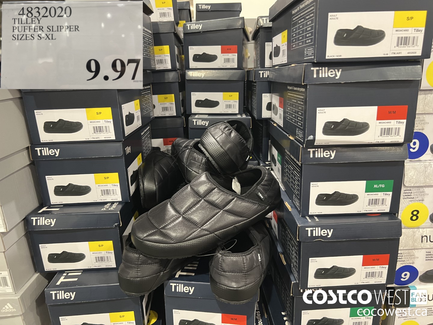 4832020 TILLE PUFFER SLIPPER SIZES S-XL  $9.97