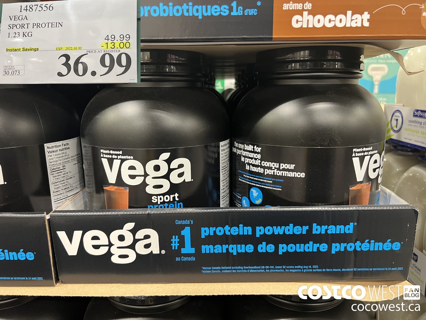 1487556 VEGA SPORT PROTEIN 1.23 KG ($13.00 INSTANT SAVINGS EXPIRES ON 2022-10-30) $36.99
