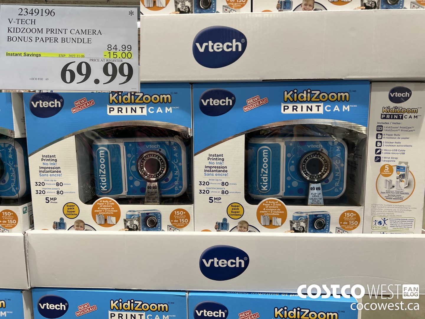 2349196 V-TECH KIDZOOM PRINT CAMERA BONUS PAPER BUNDLE ($15.00 INSTANT SAVINGS EXPIRES ON 2022-11-06) $69.99