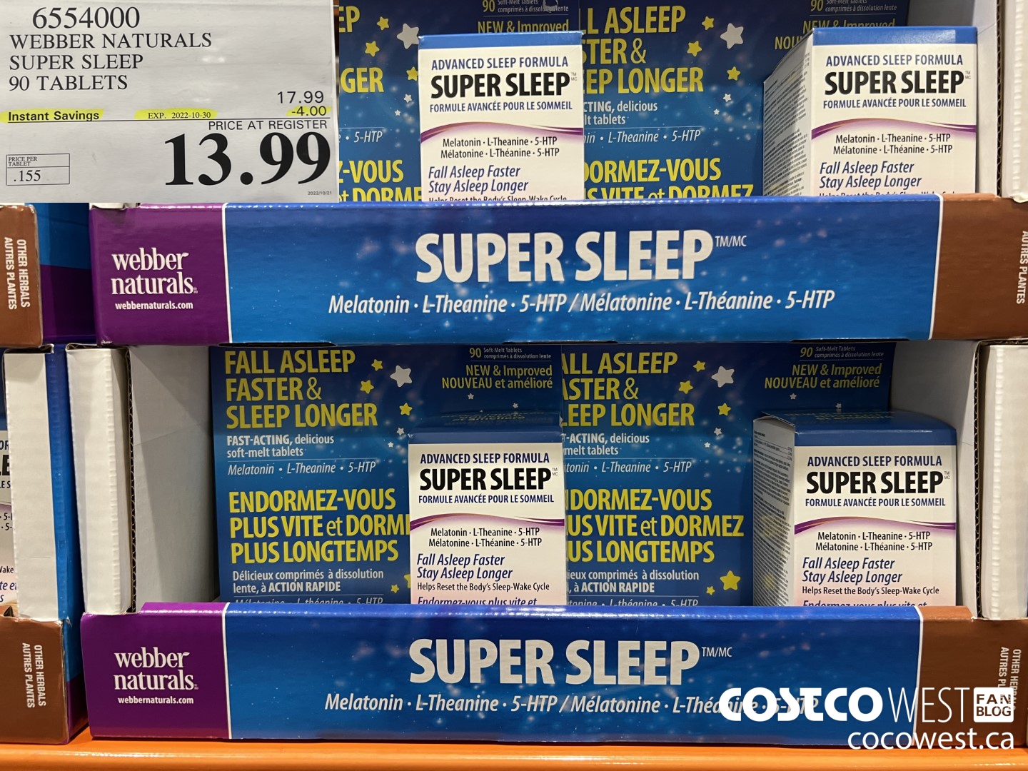 6554000 WEBBER NATURALS SUPER SLEEP 90 TABLETS ($4.00 INSTANT SAVINGS EXPIRES ON 2022-10-30) $13.99