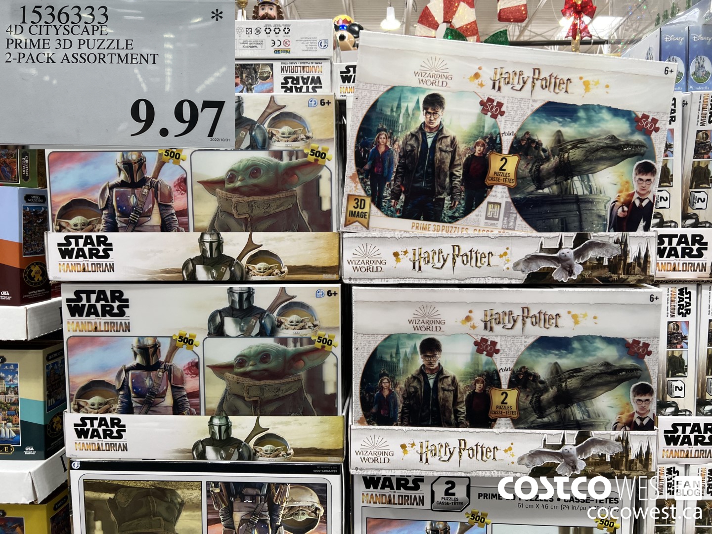 1536333 4D CITYSCAPE PRIME 3D PUZZLE 2-PACK ASSORTMENT  $9.97