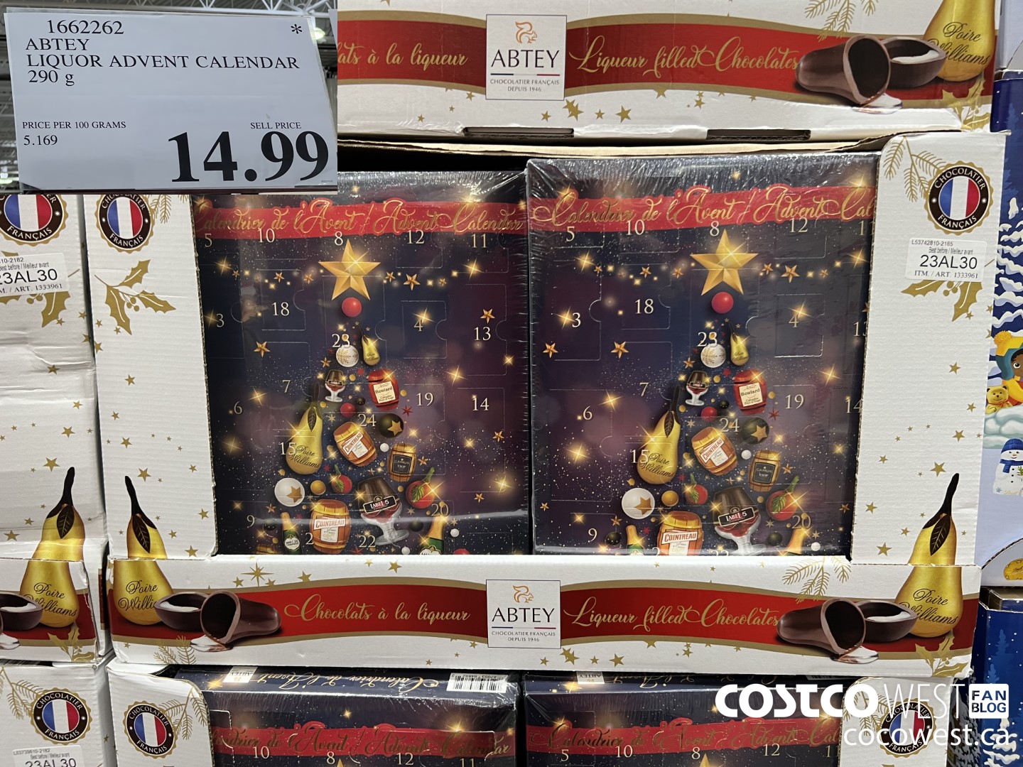 1662262 ABTEY LIQUOR ADVENT CALENDAR 290 G $14.99