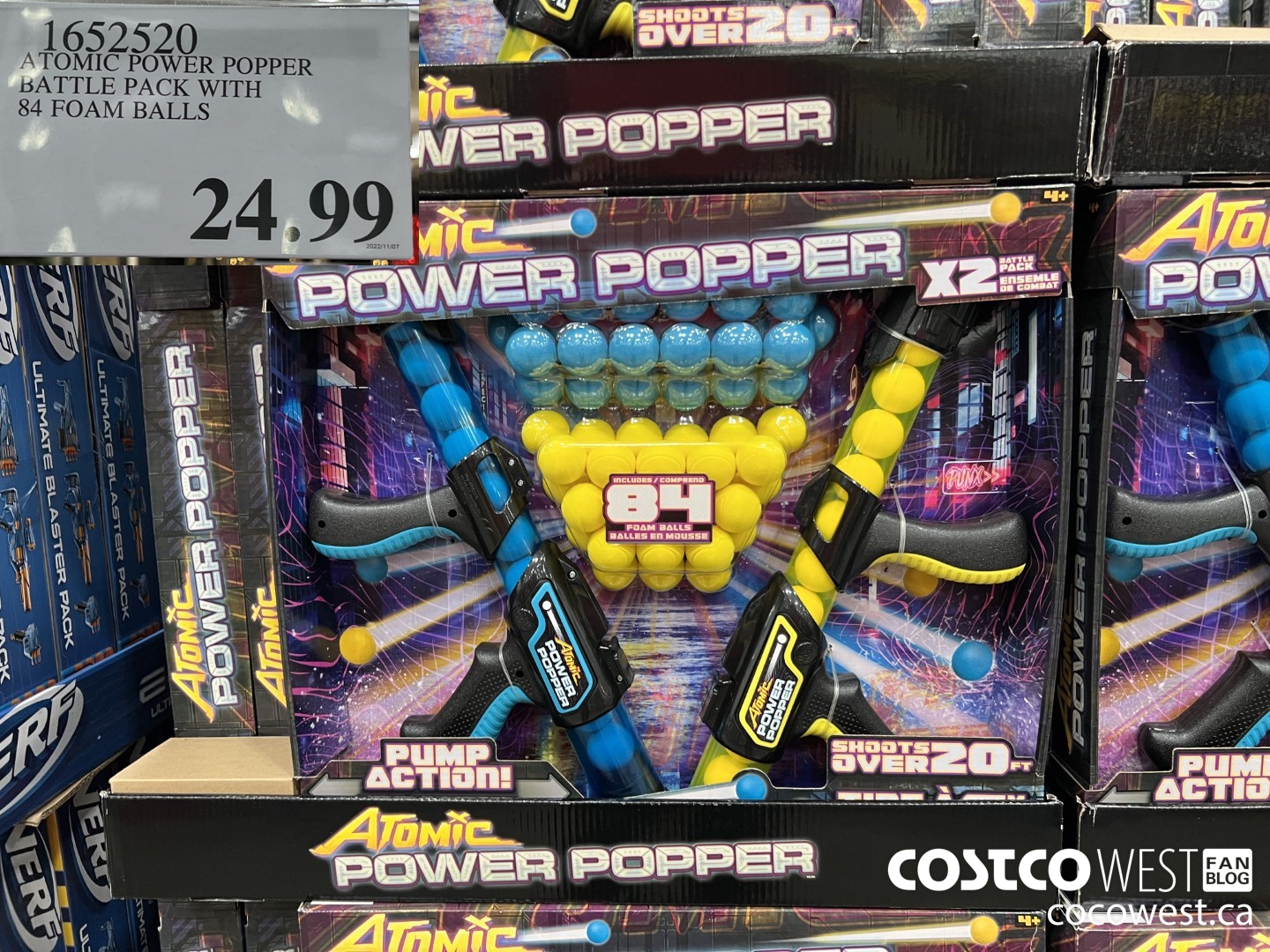 1652520 ATOMIC POWER POPPER BATTLE PACK WITH 84 FOAM BALLS  $24.99