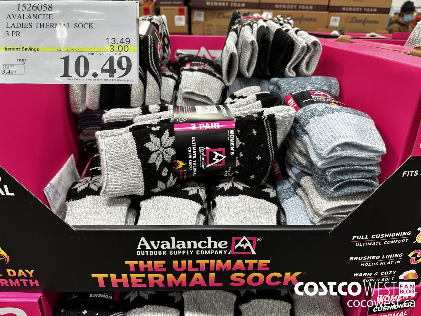 Costco Buys  🧦 Ladies Boot Sock 4-packs are at Costco! These