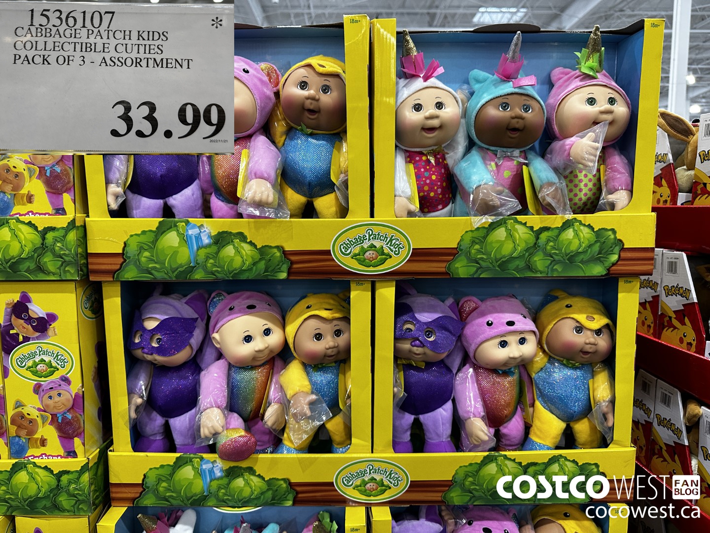 1536107 CABBAGE PATCH KIDS COLLECTIBLE CUTIES PACK OF 3 ASSORTMENT $33.99