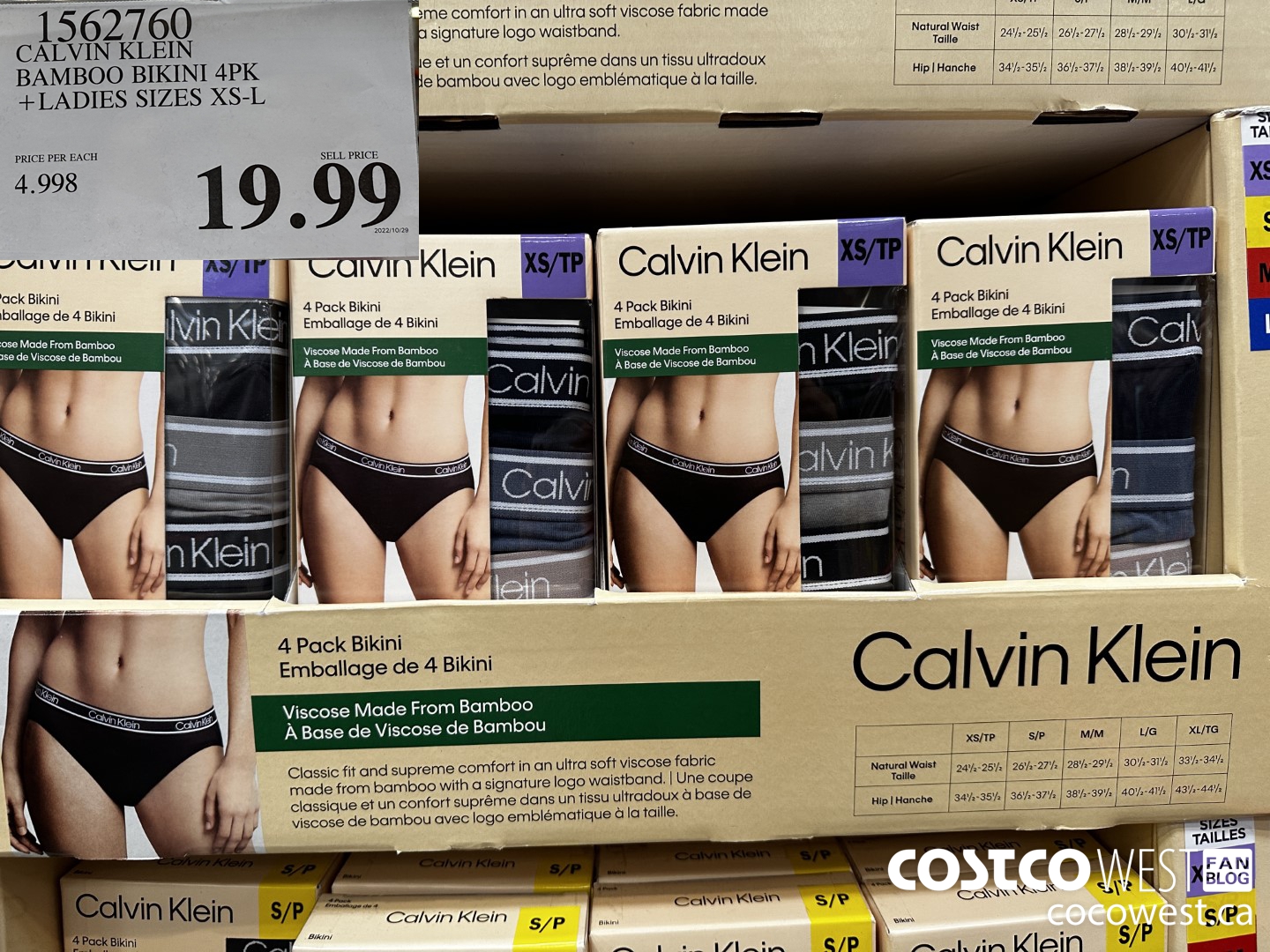 CALVIN KLEIN BIKINI BRIEFS 4 PK + LADIES SIZES XS - L at Costco 91 St NW  Edmonton