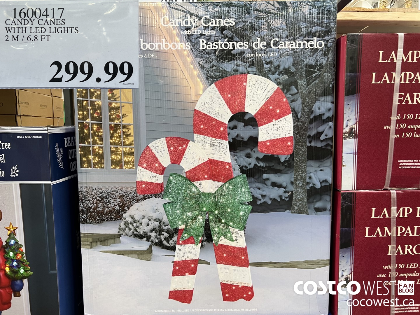 1600417 CANDY CANES WITH LED LIGHTS 2 M / 6.8 FT $299.99