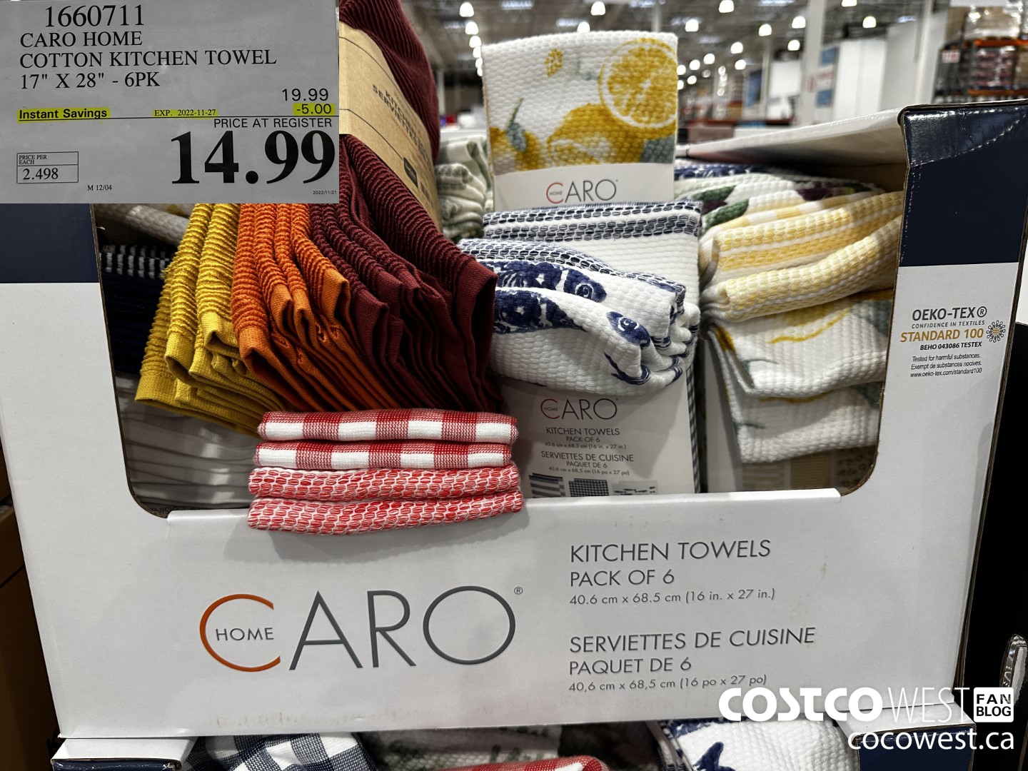 1660711 CARO HOME COTTON KITCHEN TOWEL 17