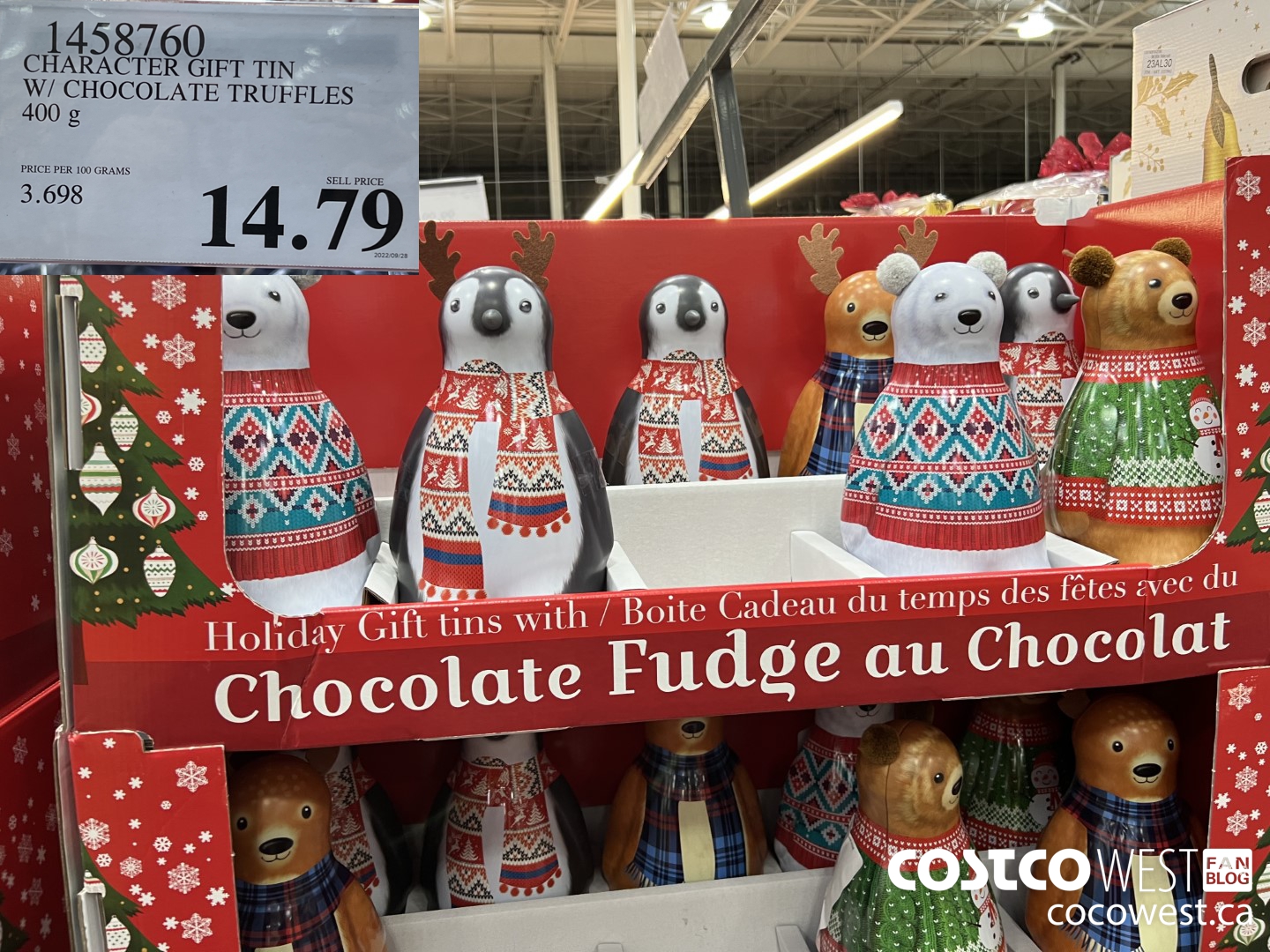 1458760 CHARACTER GIFT TIN W/ CHOCOLATE TRUFFLES 400 g $14.79