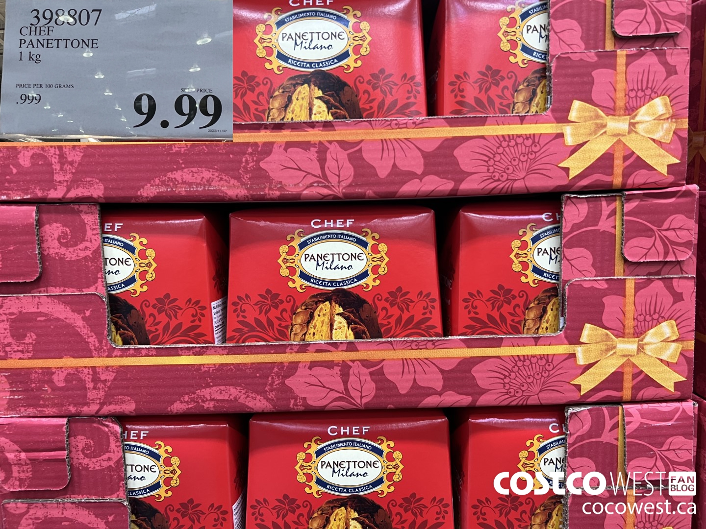 398807 CHEF PANETTONE 1 kg $9.99