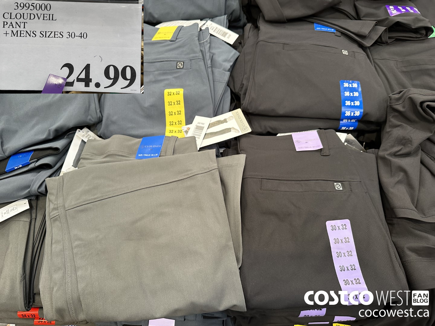 Costco Finds Canada, Mens #CloudVeil walking pants are $6 off through  6/26. These look super comfy! 😍