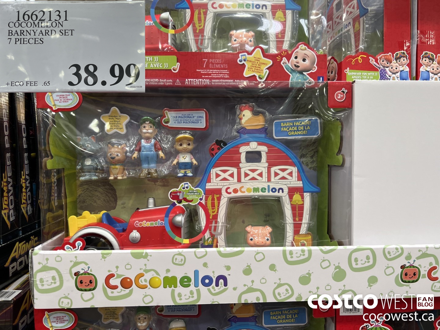 1662131 COCOMELON BARNYARD SET 7 PIECES $38.99