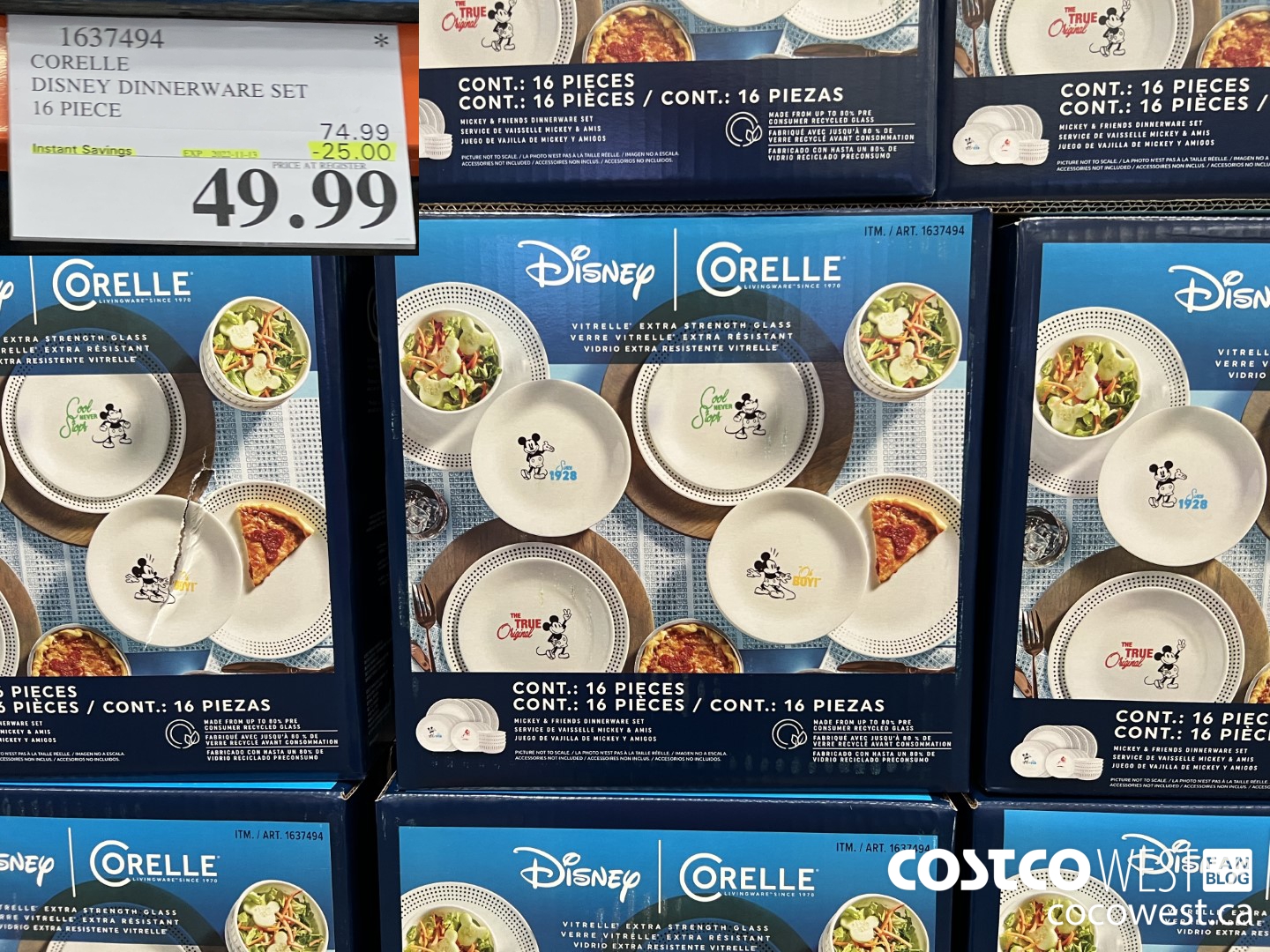 Disney Corelle 16-Piece Dinnerware Set Only $29.97 at Costco