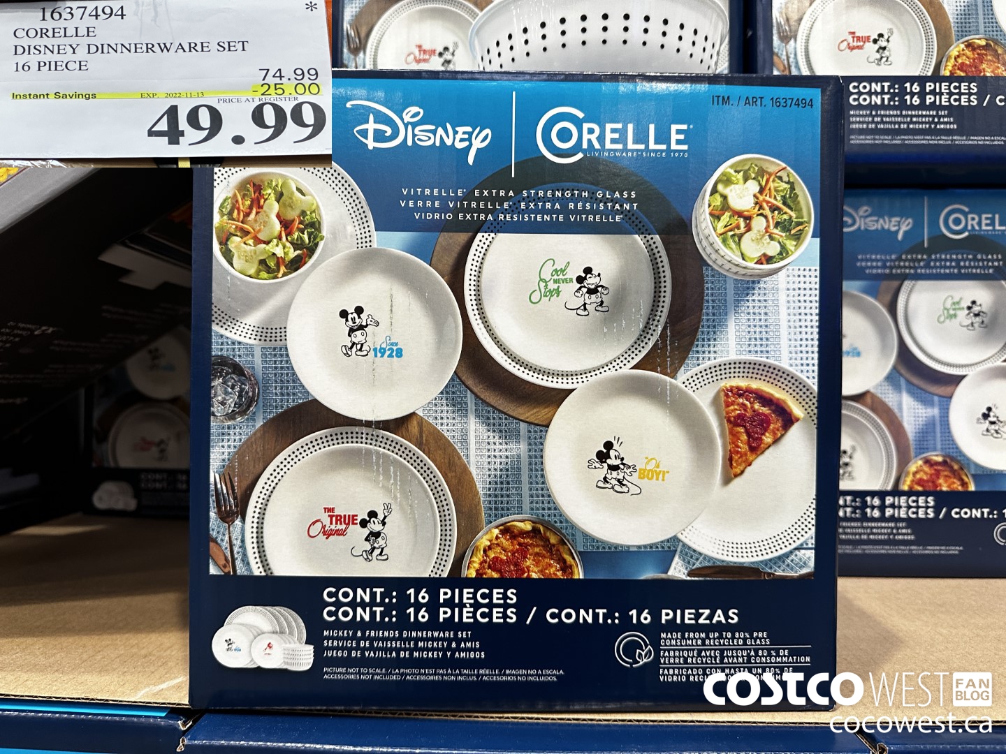 Disney Corelle 16-Piece Dinnerware Set Only $29.97 at Costco