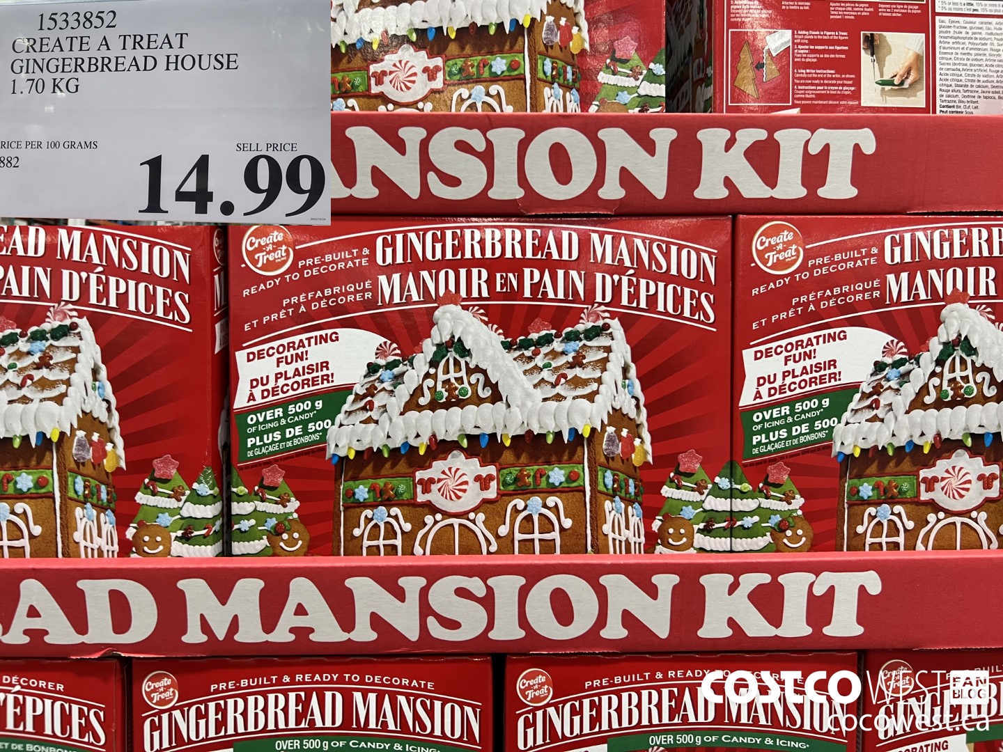 1533852 CREATE A TREAT GINGERBREAD HOUSE 1.70 KG $14.99