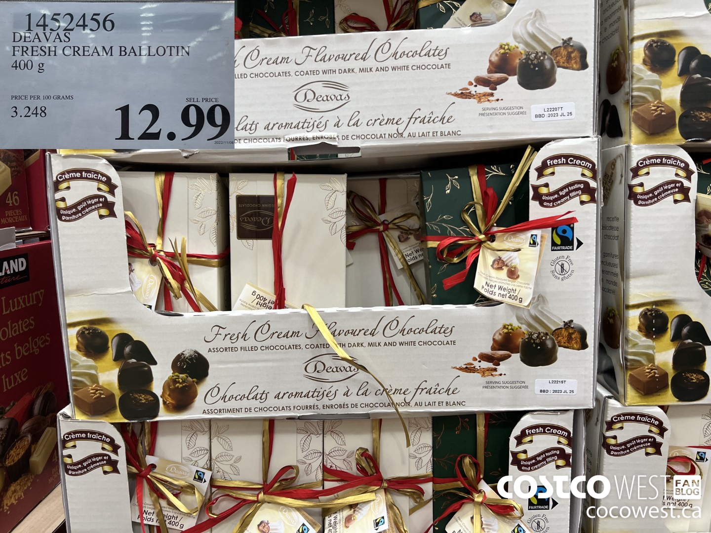 1452456 DEAVAS FRESH CREAM BALLOTIN 400 g $12.99