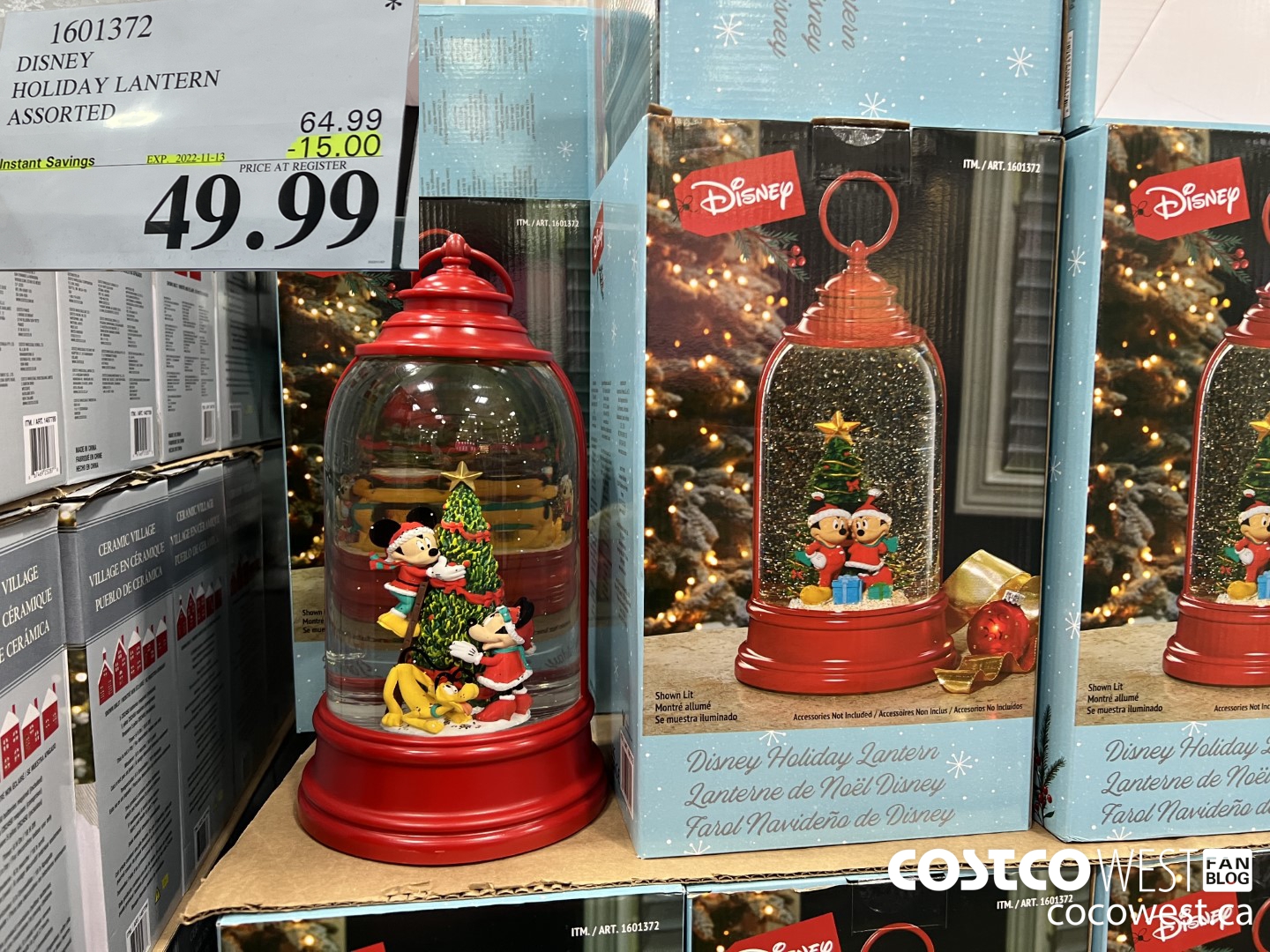 1601372 DISNEY HOLIDAY LANTERN ASSORTED ($15.00 INSTANT SAVINGS EXPIRES ON 2022-11-13) $49.99