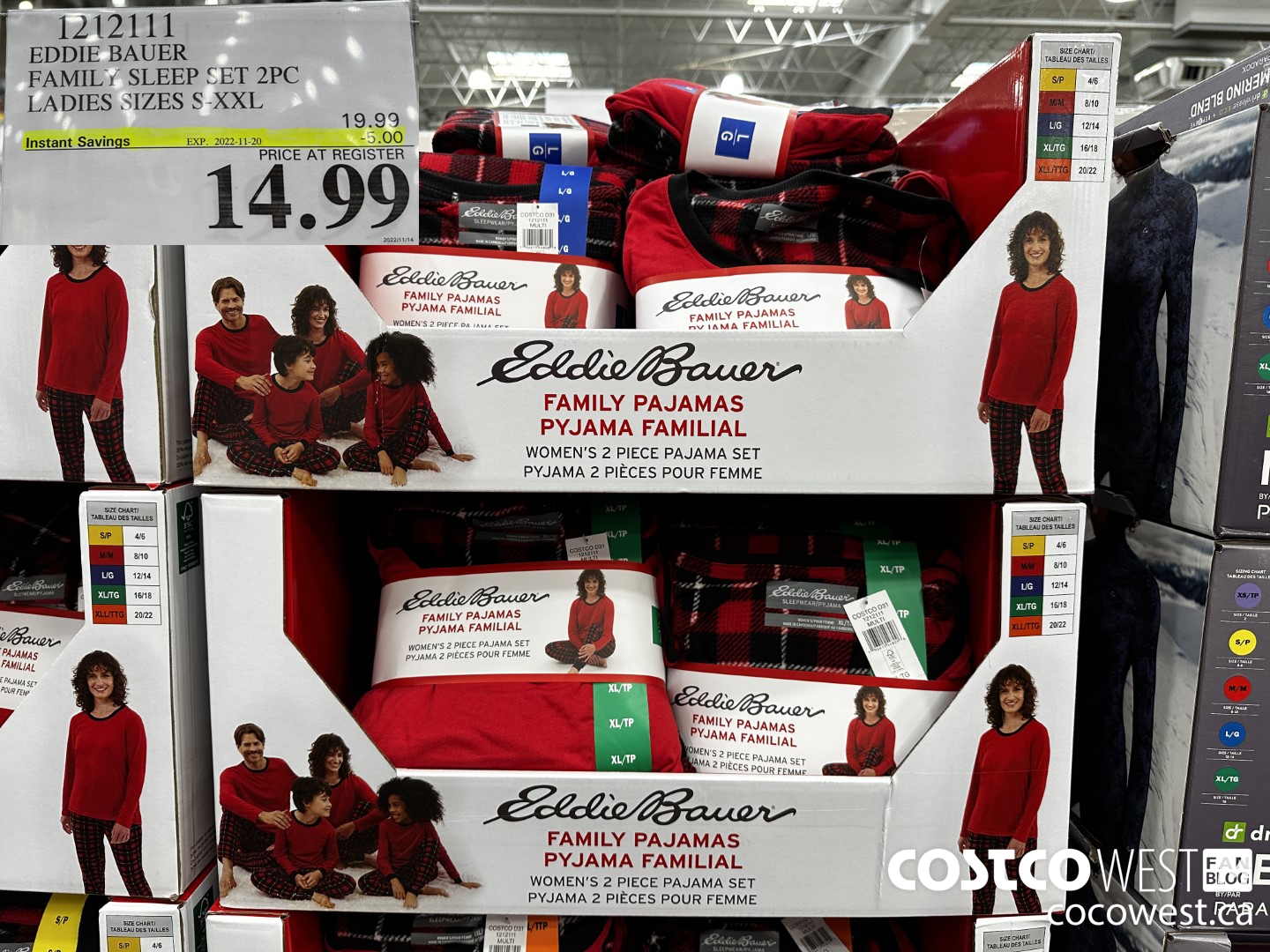 1212111 EDDIE BAUER FAMILY SLEEP SET 2PC LADIES SIZES S-XXL ($5.00 INSTANT SAVINGS EXPIRES ON 2022-11-20) $14.99
