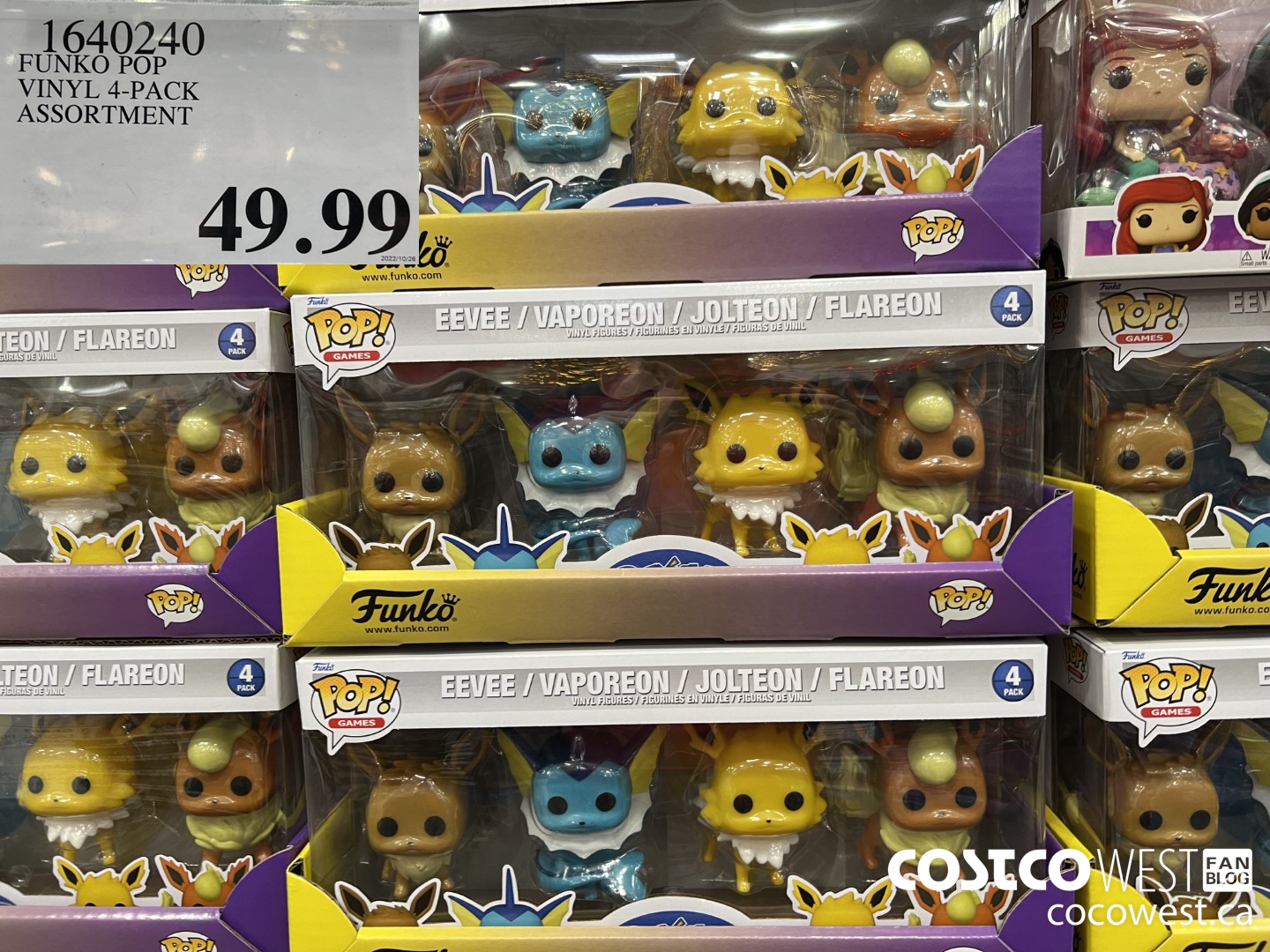 1640240 FUNKO POP VINYL 4-PACK ASSORTMENT $49.99