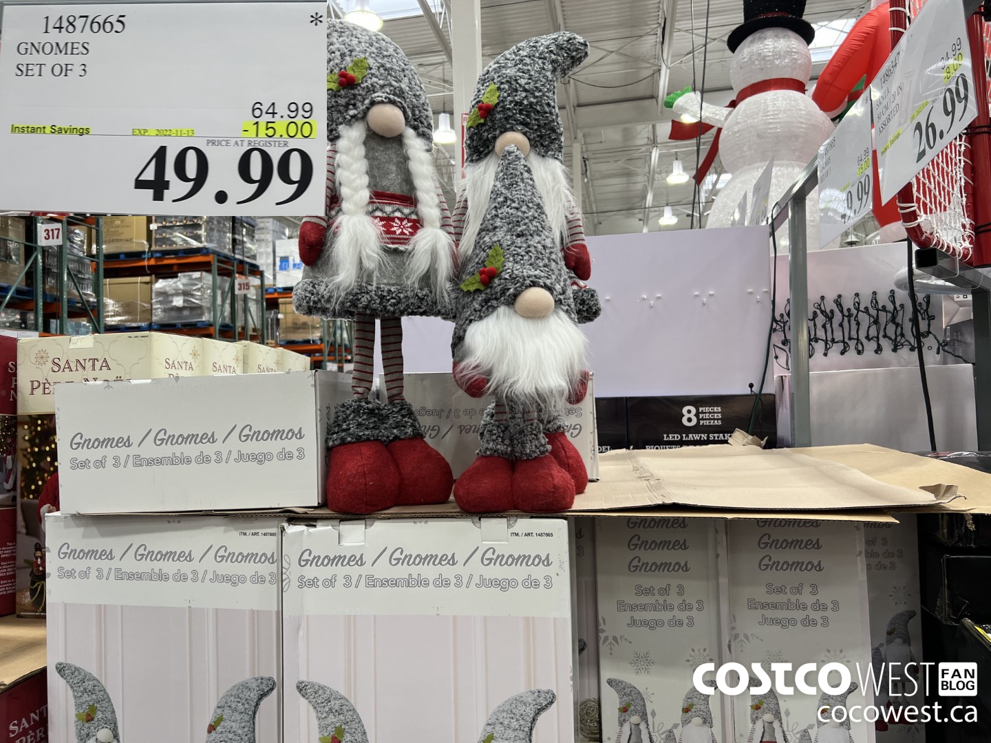1487665 GNOMES SET OF 3 ($15.00 INSTANT SAVINGS EXPIRES ON 2022-11-13) $49.99