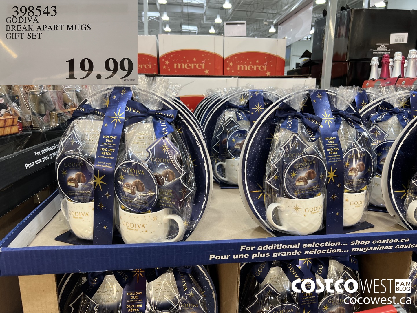 398543 GODIVA BREAK APART MUGS GIFT SET  $19.99