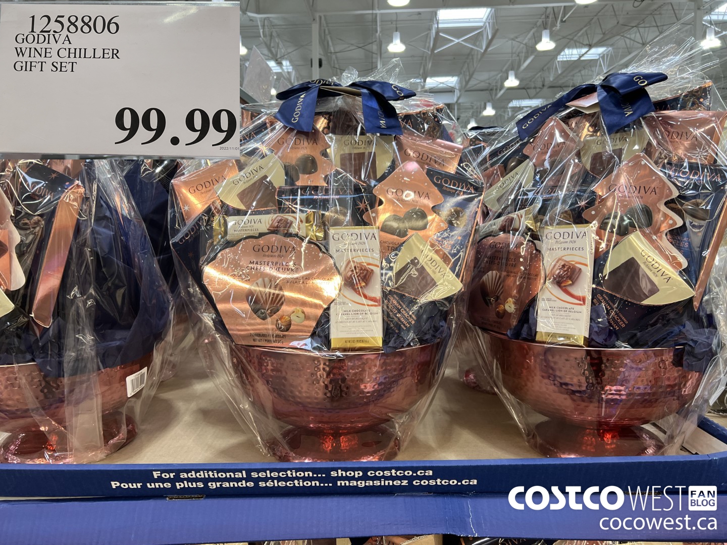 1258806 GODIVA WINE CHILLER GIFT SET  $99.99