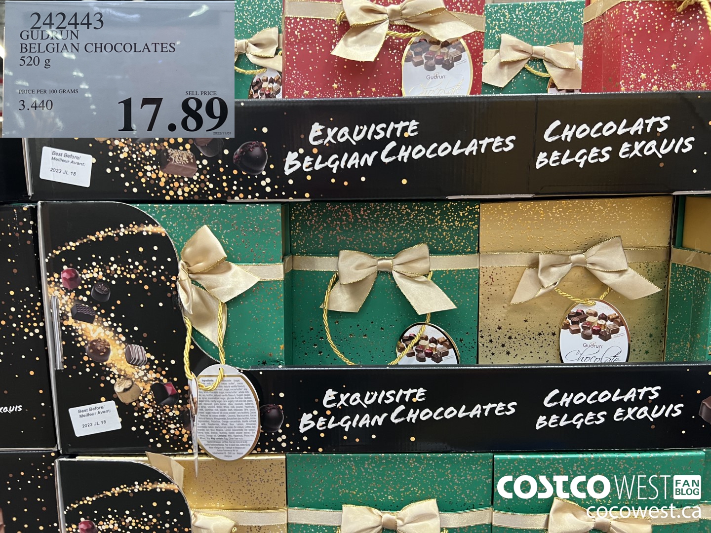 242443 GUDRUN BELGIAN CHOCOLATES 520 g $17.89