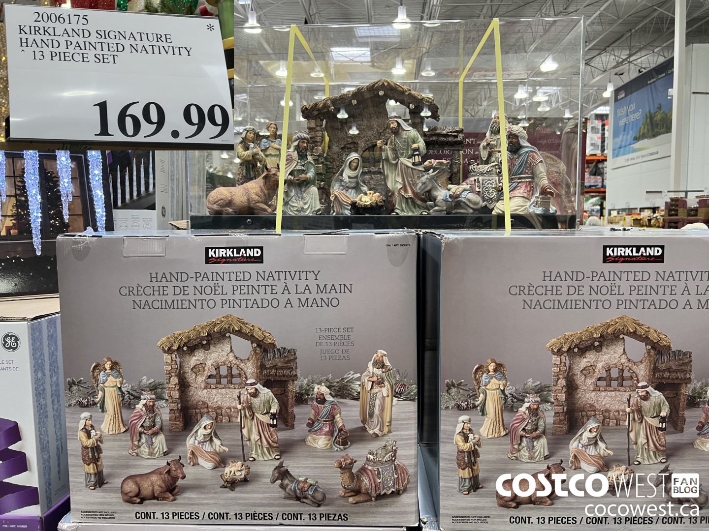 2006175 KIRKLAND SIGNATURE HAND PAINTED NATIVITY 13 PIECE SET $169.99