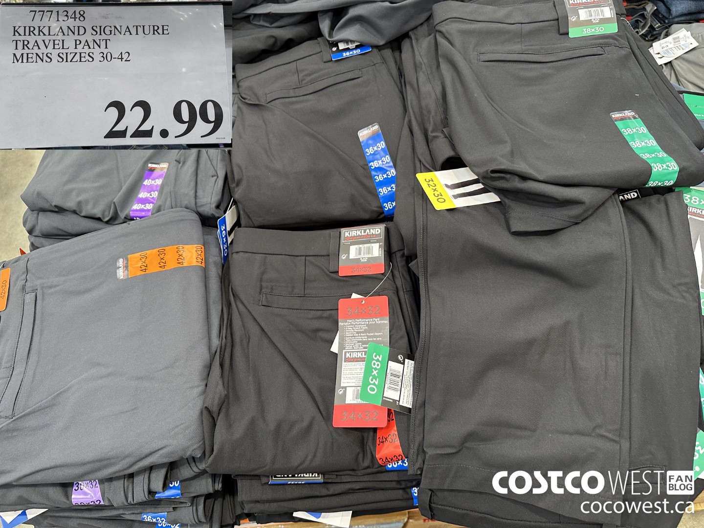 7771030 KIRKLAND SIGNATURE COMFORT PANT LADIES SIZES S M ONLY 9 97 - Costco  East Fan Blog