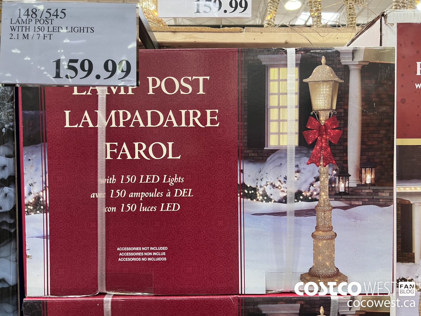 1487545 LAMP POST WITH 150 LED LIGHTS 2.1 M / 7 FT $159.99