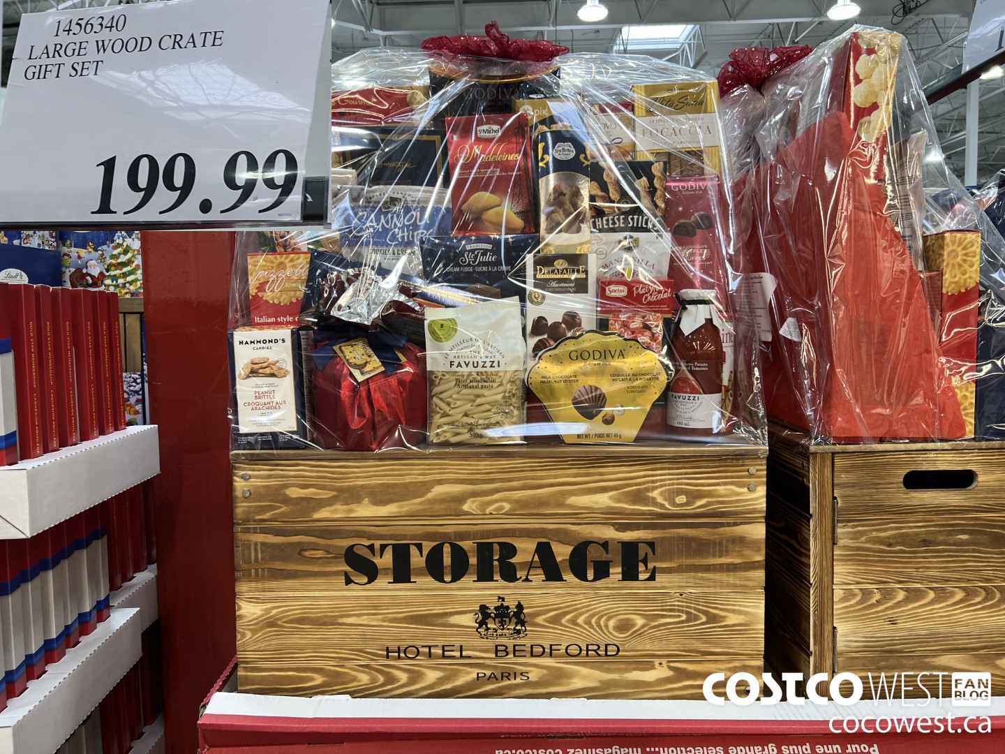 1456340 LARGE WOOD CRATE GIFT SET $199.99