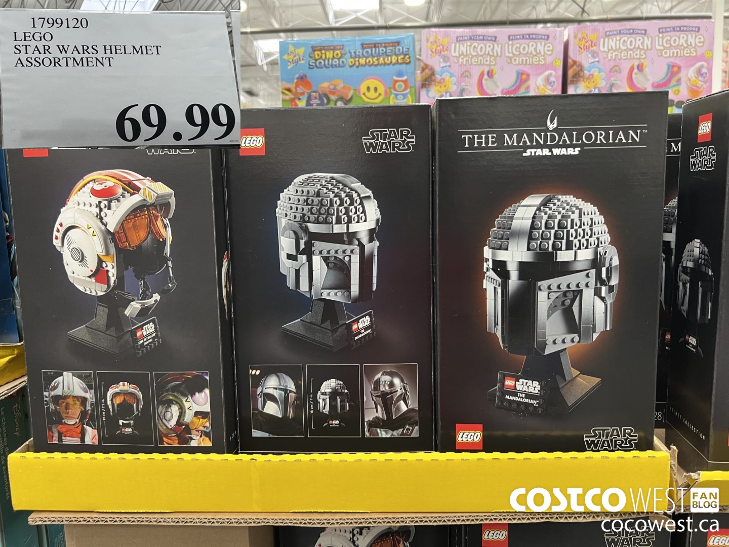 1799120 LEGO STAR WARS HELMET ASSORTMENT $69.99