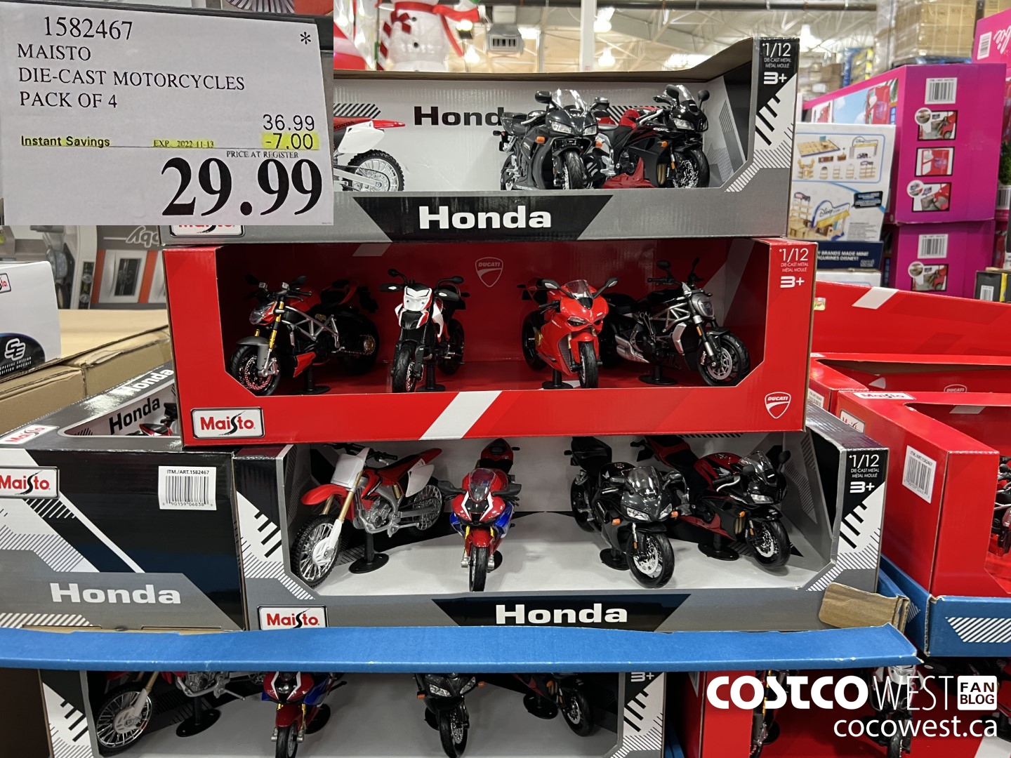 1582467 MAISTO DIE-CAST MOTORCYCLES PACK OF 4 ($7.00 INSTANT SAVINGS EXPIRES ON 2022-11-13) $29.99