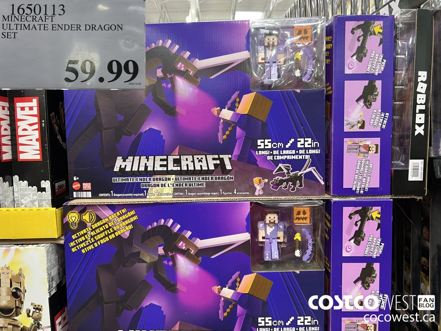 1650113 MINECRAFT ULTIMATE ENDER DRAGON SET $59.99
