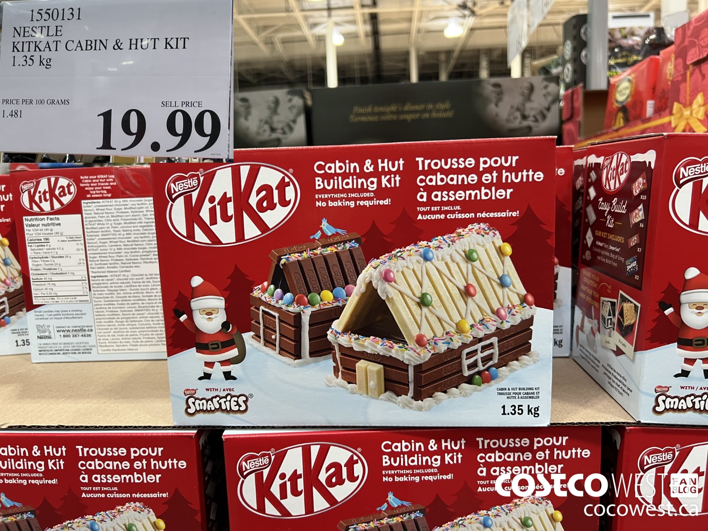 1550131 NESTLE KITKAT CABIN & HUT KIT 1.35 KG $19.99