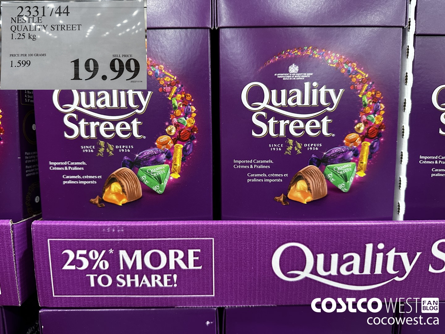 Nestlé Quality Street, 1.25 kg