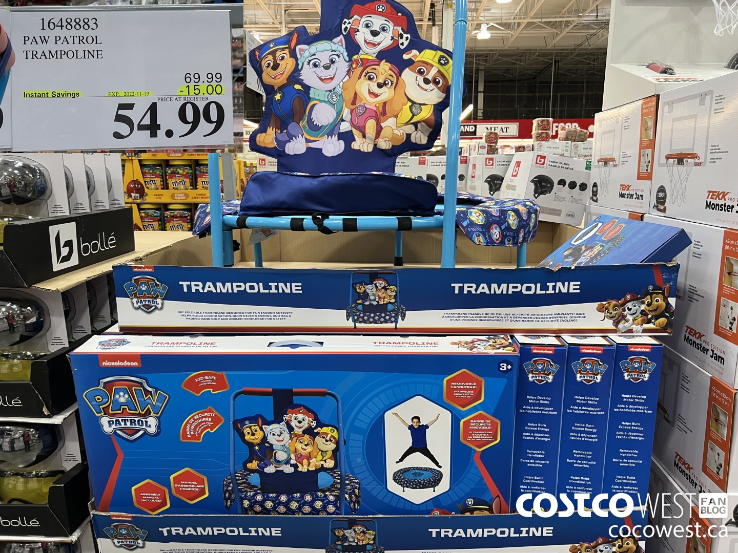 1648883 PAW PATROL TRAMPOLINE ($15.00 INSTANT SAVINGS EXPIRES ON 2022-11-13) $54.99