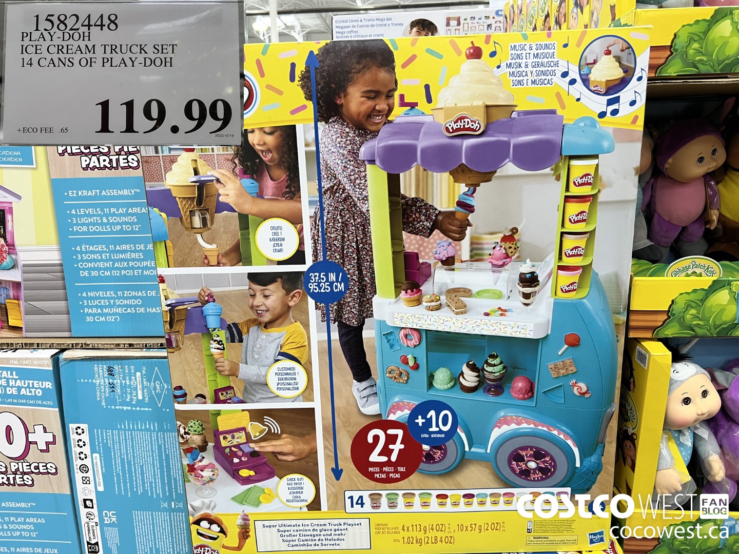 1582448 PLAY-DOH ICE CREAM TRUCK SET 14 CANS OF PLAY-DOH $119.99