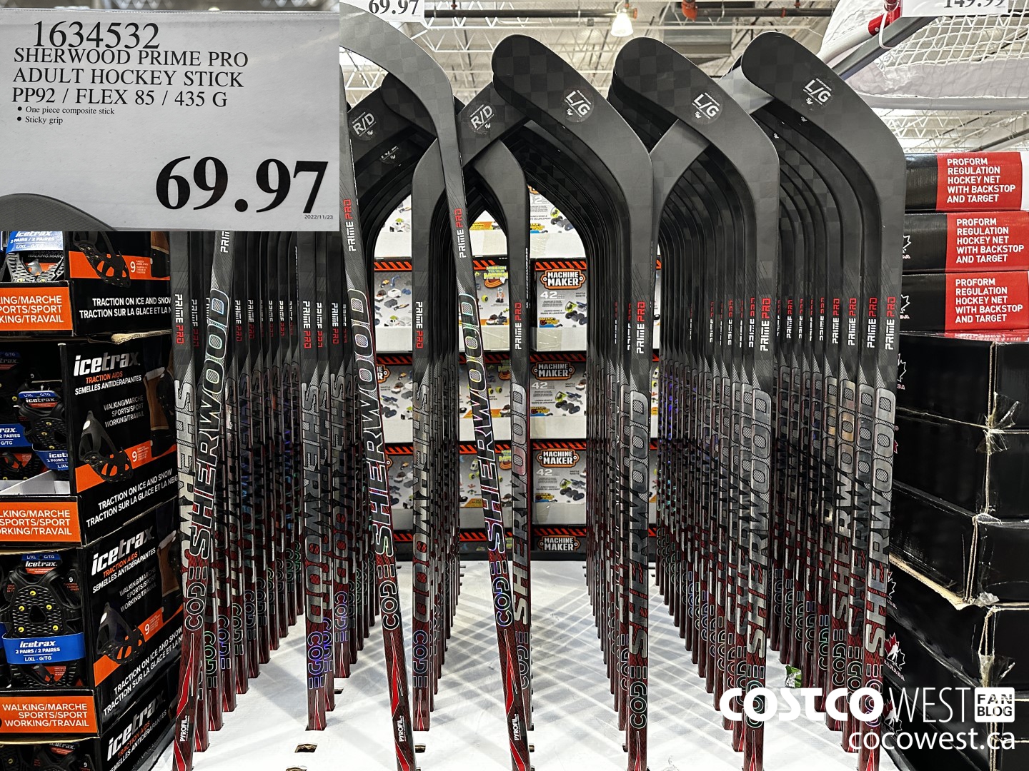 1634532 SHERWOOD PRIME PRO ADULT HOCKEY STICK PP92 / FLEX 85 / 435 G $69.97