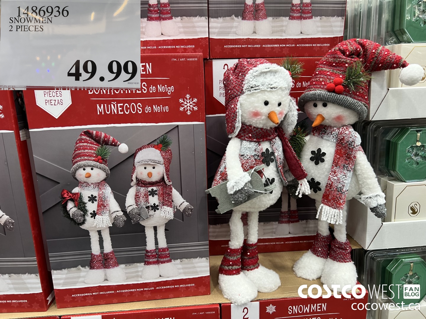 1486936 SNOWMEN 2 PIECES $49.99