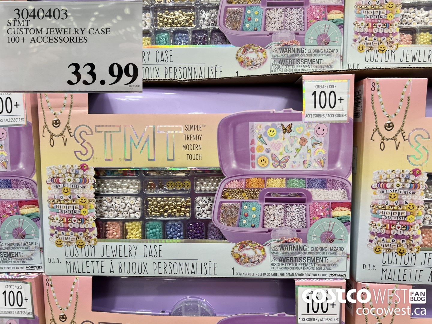 3040403 STMT CUSTOM JEWELRY CASE 100+ ACCESSORIES $33.99