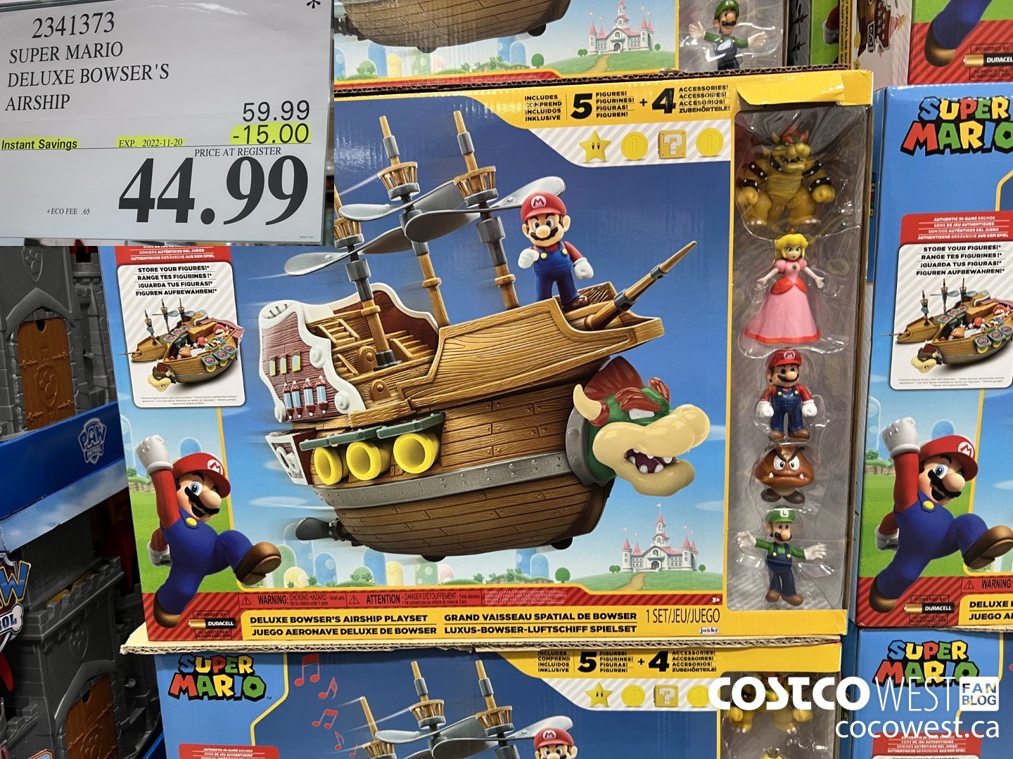 2341373 SUPER MARIO DELUXE BOWSER'S AIRSHIP ($15.00 INSTANT SAVINGS EXPIRES ON 2022-11-20) $44.99