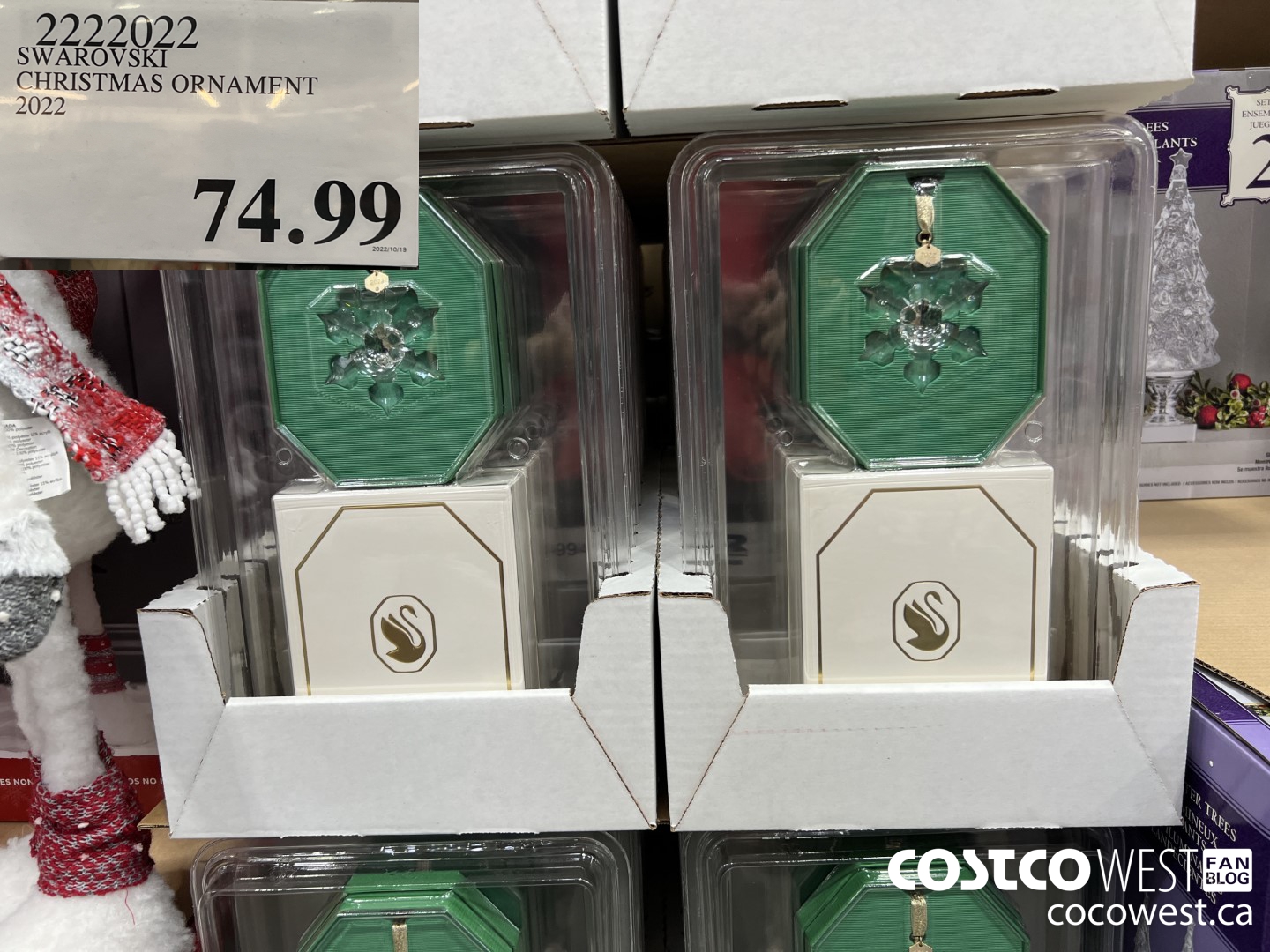 2222022 SWAROVSKI CHRISTMAS ORNAMENT 2022 $74.99