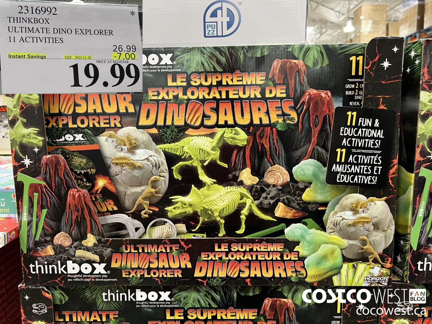 2316992 THINKBOX ULTIMATE DINO EXPLORER 11 ACTIVITIES ($7.00 INSTANT SAVINGS EXPIRES ON 2022-11-20) $19.99