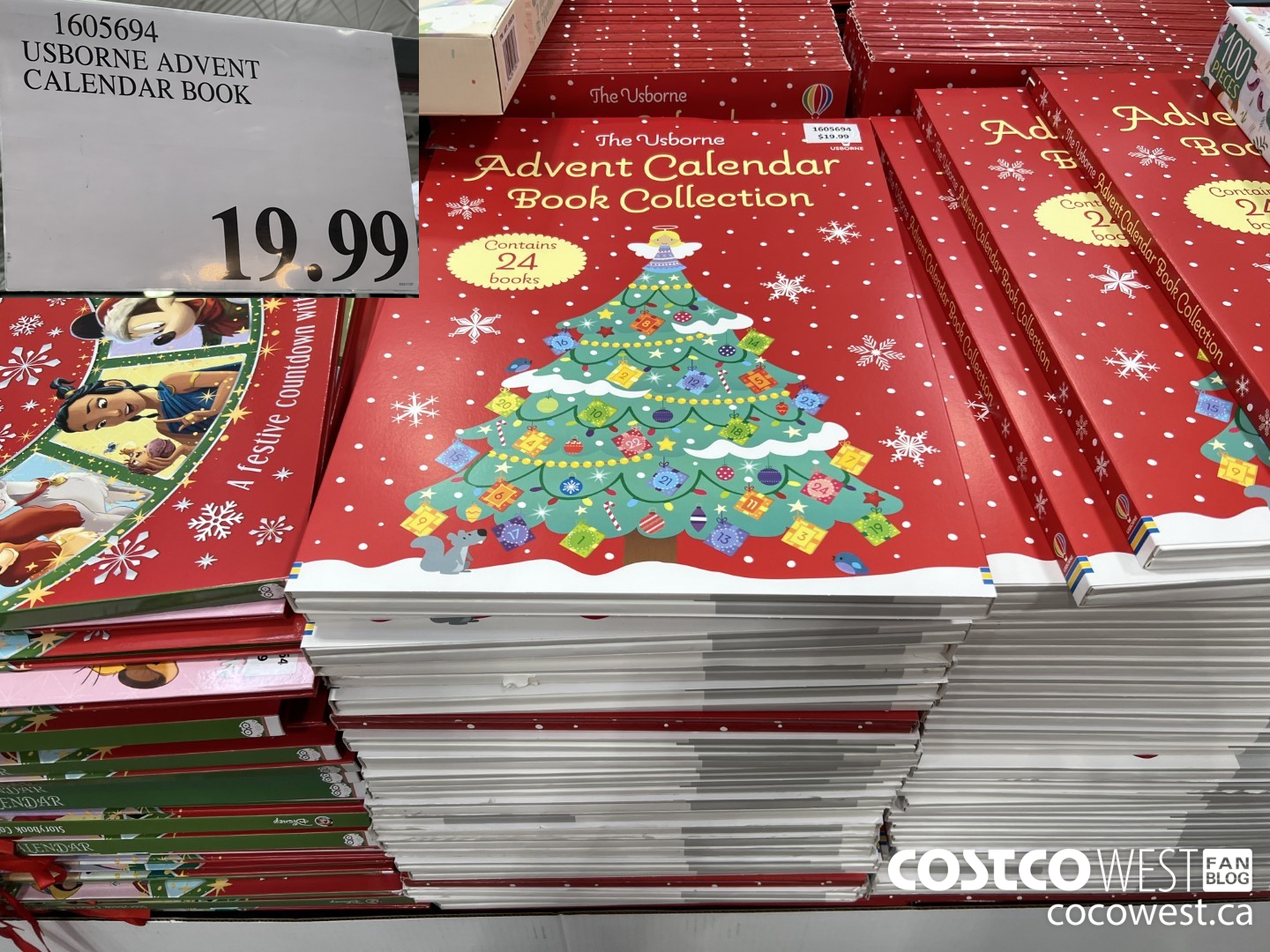 1605694 USBORNE ADVENT CALENDAR BOOK $19.99