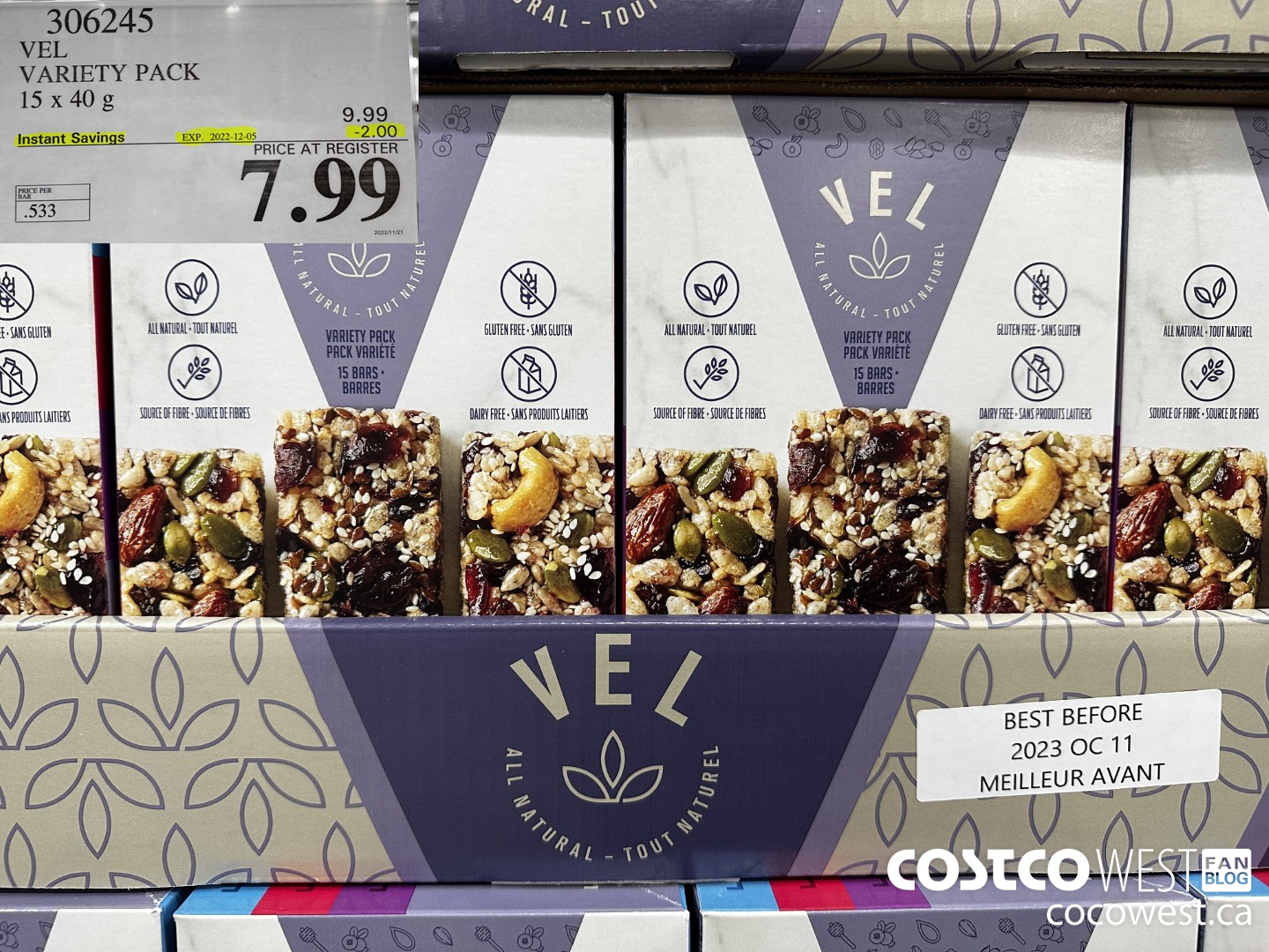 306245 VEL VARIETY PACK 15 x 40g ($2.00 INSTANT SAVINGS EXPIRES ON 2022-12-05) $7.99