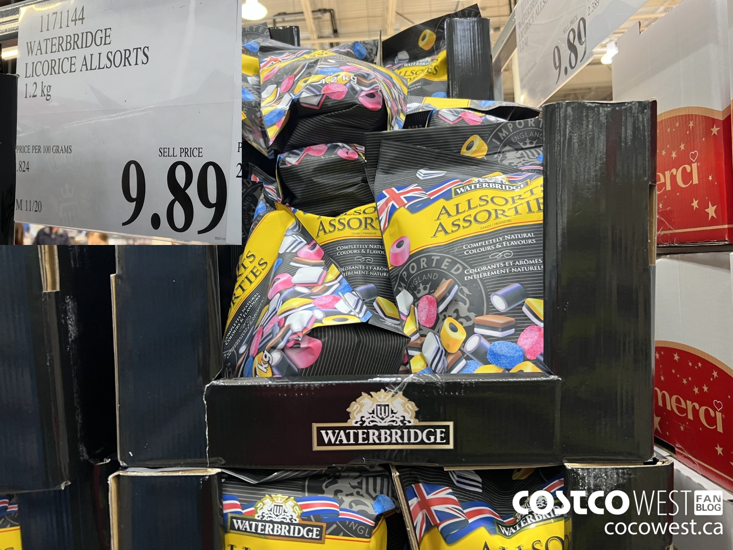 1171144 WATERBRIDGE LICORICE ALLSORTS 1.2 kg  $9.89