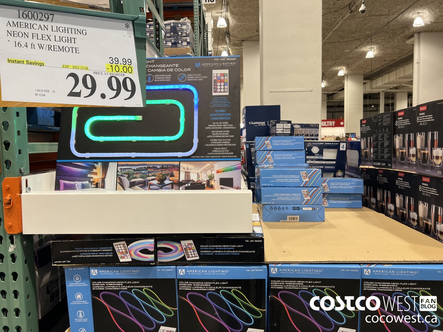 1600297 AMERICAN LIGHTING NEON FLEX LIGHT 164 FT W/REMOTE ($10.00 INSTANT SAVINGS EXPIRES ON 2022-12-04) $29.99