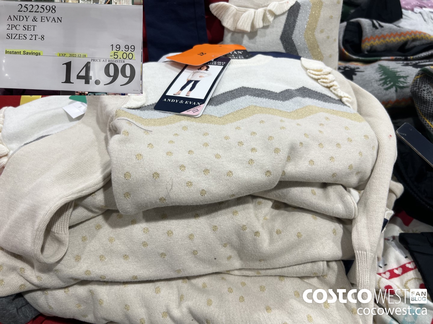 2522598 ANDY & EVAN 2PC SET SIZES 2T-8 ($5.00 INSTANT SAVINGS EXPIRES ON 2022-12-18) $14.99